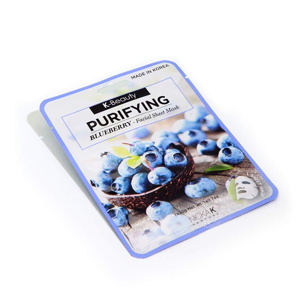 Download Amazon Com K Beauty Purifying Blueberry Facial Sheet Mask Beauty PSD Mockup Templates