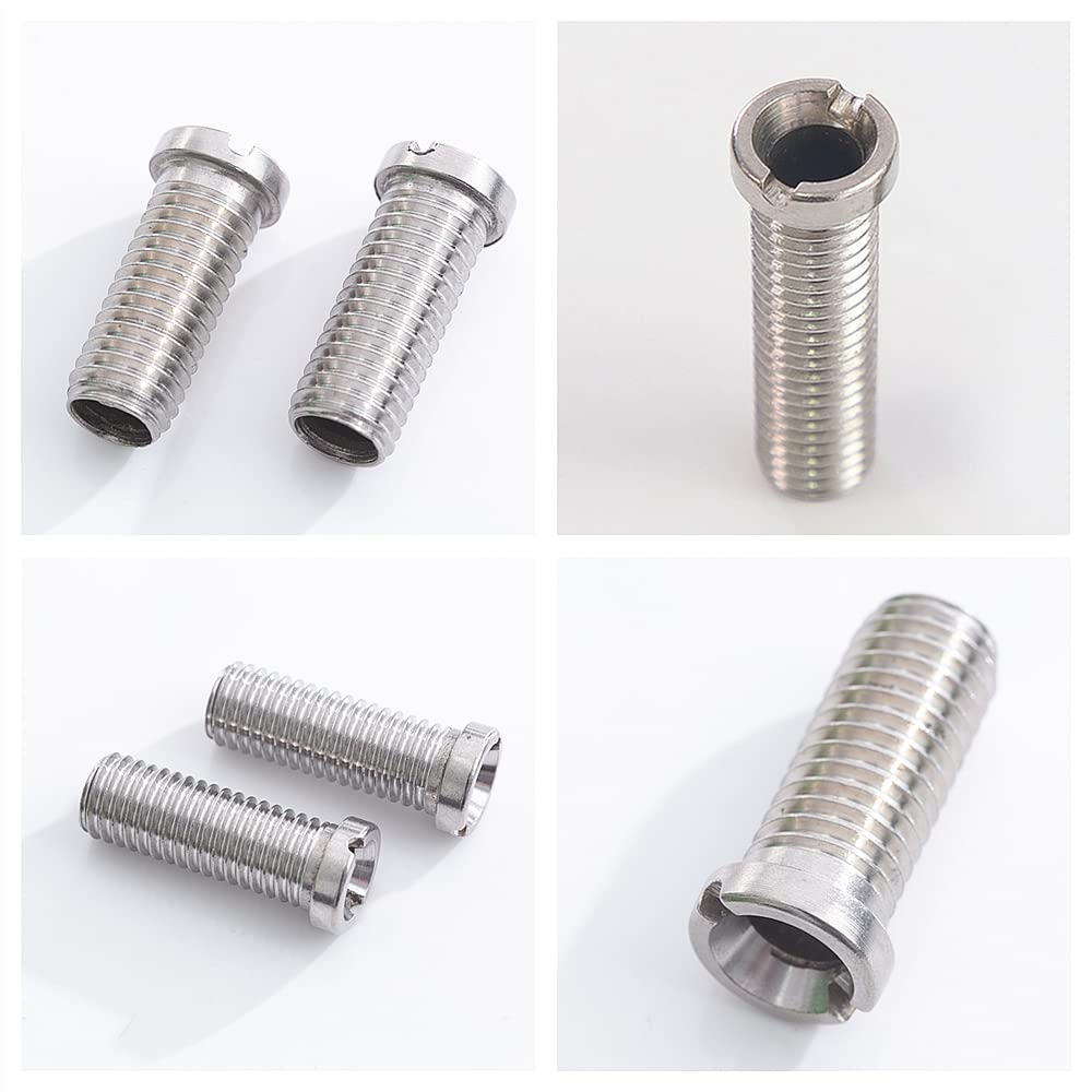 5 Pieces Sink Basket Screw 45mm Strainer Waste Threaded Screw Connector Stainless Extended Bolt Sink Bolt Screw for Wash Basin Strainer Plug