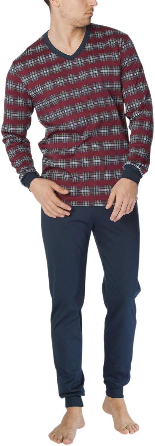 Flanell Pyjama Herren Hausanzug Fleece Winter Schlafanzug Warm Flanell Weich Flauschiger Thermo Kuschelig Kuschelanzug Kuschelschlafanzüge Herrenschlafanzug Pyjama Nachtwäsche