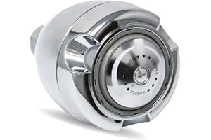 Niagara Conservation N2915CH Earth Spa 3-Spray with 1.5 GPM 2.7-in. Wall Mount Adjustable Fixed Shower Head in Chrome, 1-Pack | Bathroom Shower Head Sprayer with Pressure Compensation Technology