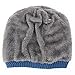 Novawo Men's Knit Thicken and Fleece Lining Beanie Hat Winter Slouchy Warm Cap
