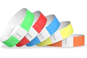 2,000 WristCo Tyvek Wristbands for Events – 5-Color Variety Pack – Tamper-Proof Design Prevents Reuse – Premium-Grade Bracele