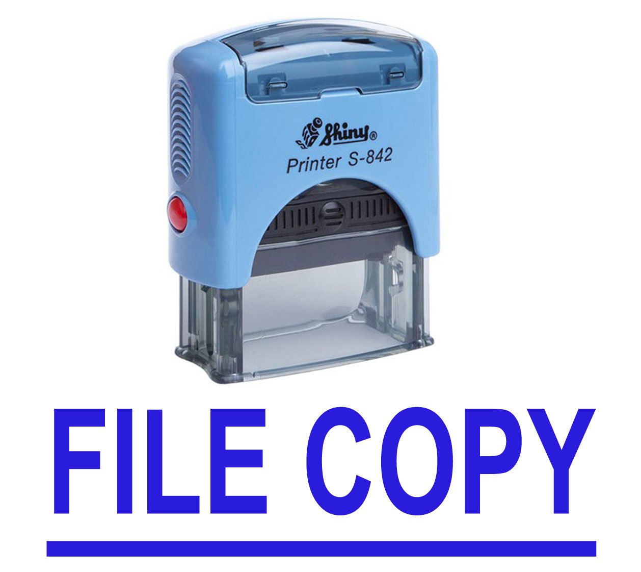 File Copy Self Inking Rubber Stamp Custom Shiny Office Stationary Stamp