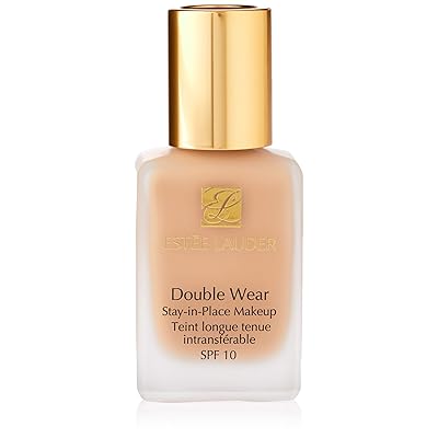 مكياج Estee Lauder Double Wear Stay-in-Place | ملابس على مدار 24 ساعة ، بدون عيوب ، طبيعي ، غير لامع لجميع أنواع البشرة | مقاوم للماء و SPF 10 | الظل: 3C2 حصاة - بارد / روزي نغمة | 1 أونصة