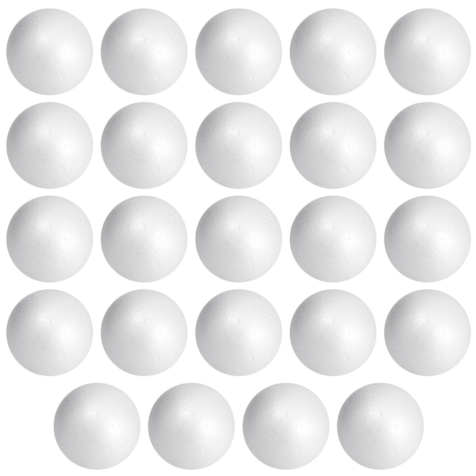 Photo 1 of Juvale 3-Inch Foam Balls for Crafts - 24-Pack White Spheres - Smooth Polystyrene Balls for Decor & DIY - Versatile Craft Supplies for Painting