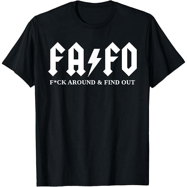 T-Shirt F.A.F.O "We The People" - Message Humoristique - Taille 2XL - Noir - Neuf Avec étiquettes