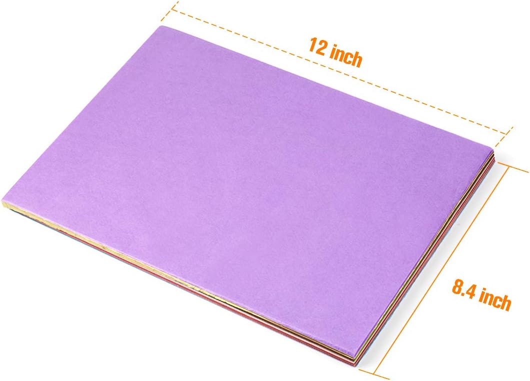 Superise 360 Sheets 36 Multicolor Tissue Paper Bulk Gift Wrapping Tissue Paper Decorative Art Rainbow Tissue Paper 12" x 8.4" for Art Craft Floral Birthday Party Festival Tissue Paper Pom Pom