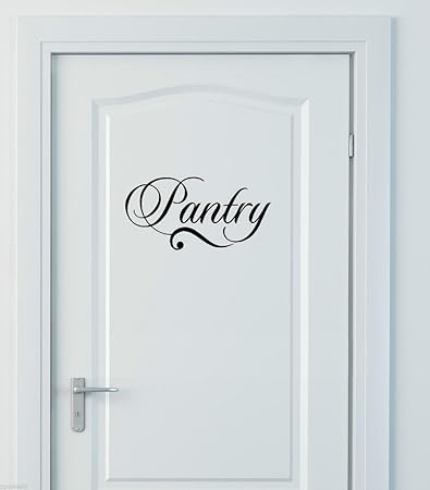 Buy Kaahego Pantry Door Logo Wall Sticker Vinyl Black Online At