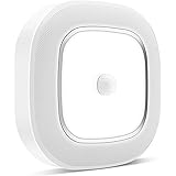 Motion Sensor LED Ceiling Light Battery Operated, WhitePoplar Wireless Motion Sensing Activated LED Light 300LM White Indoor 