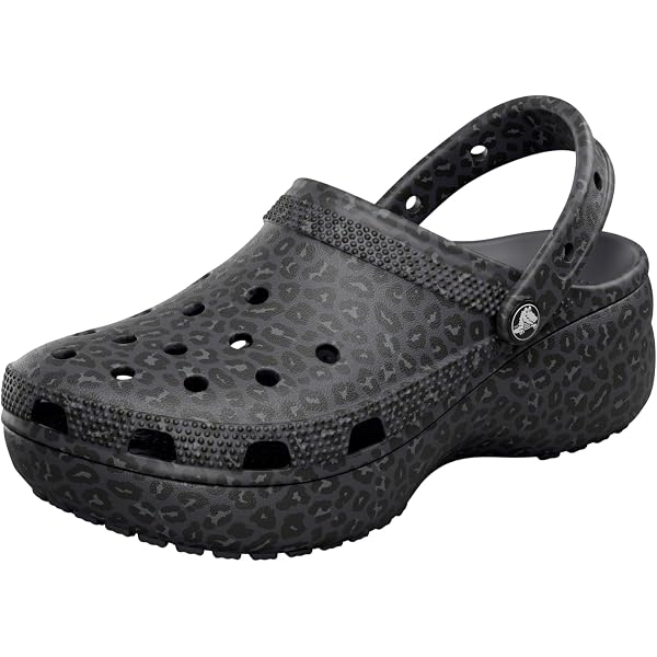 Amazon.com | Crocs Classic Clog - Glitter Black Glitter  display picture 2