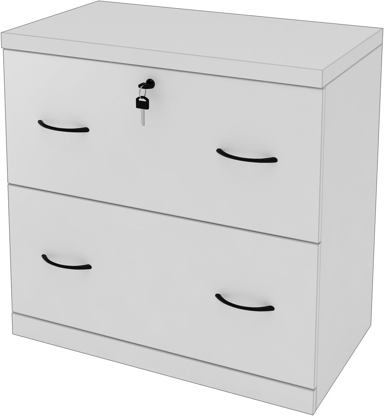 Z-Line Designs 2-Drawer White Lateral File, White