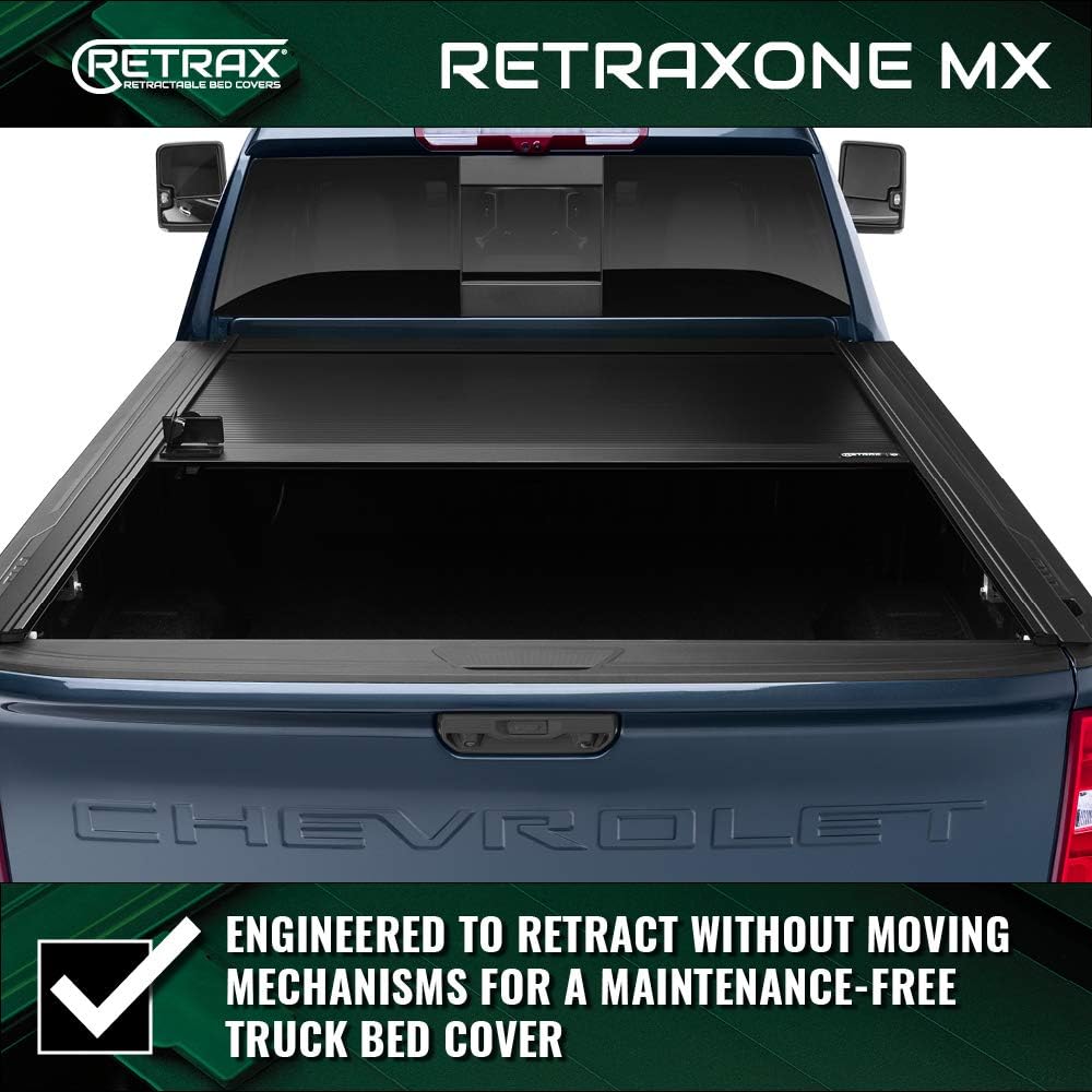 Amazon Com Retraxone Mx Retractable Truck Bed Tonneau Cover 60471 Fits 2014 2018 Chevy Silverado Gmc Sierra 1500 Legacy Limited 2019 2500 3500 15 19 Wide Rail Option 5 9 Bed 69 3 Automotive