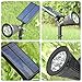 T-SUN Solar LED Outdoor Spotlight Wall Light, IP65 Waterproof,Auto-on at Night/Auto-Off by Day,180°Angle Adjustable for Tree, Patio, Yard, Garden, Driveway, Stairs, Pool Area(Red-2 Pack)