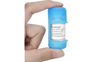 APDTEK Insulin Vial Protector Case for 10ML Short Vials (Novolog/Humalog/Humulin), Anti-Break Insulin Case Holder, Convenient Insulin Bottle Protector Sleeve for Diabetic Travel - Blue