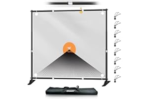 EMART 10x10 ft Heavy Duty Banner Backdrop Stand Kit, Adjustable Frame for Step and Repeat Backdrops, Ideal for Photography, Trade Shows, and Photo Booths
