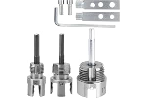 Pipe Threading Tool Set & Broken Bolt Extractor Kit, Premium Integrated Internal & External Pipe Threader Cutting Tool Screw 