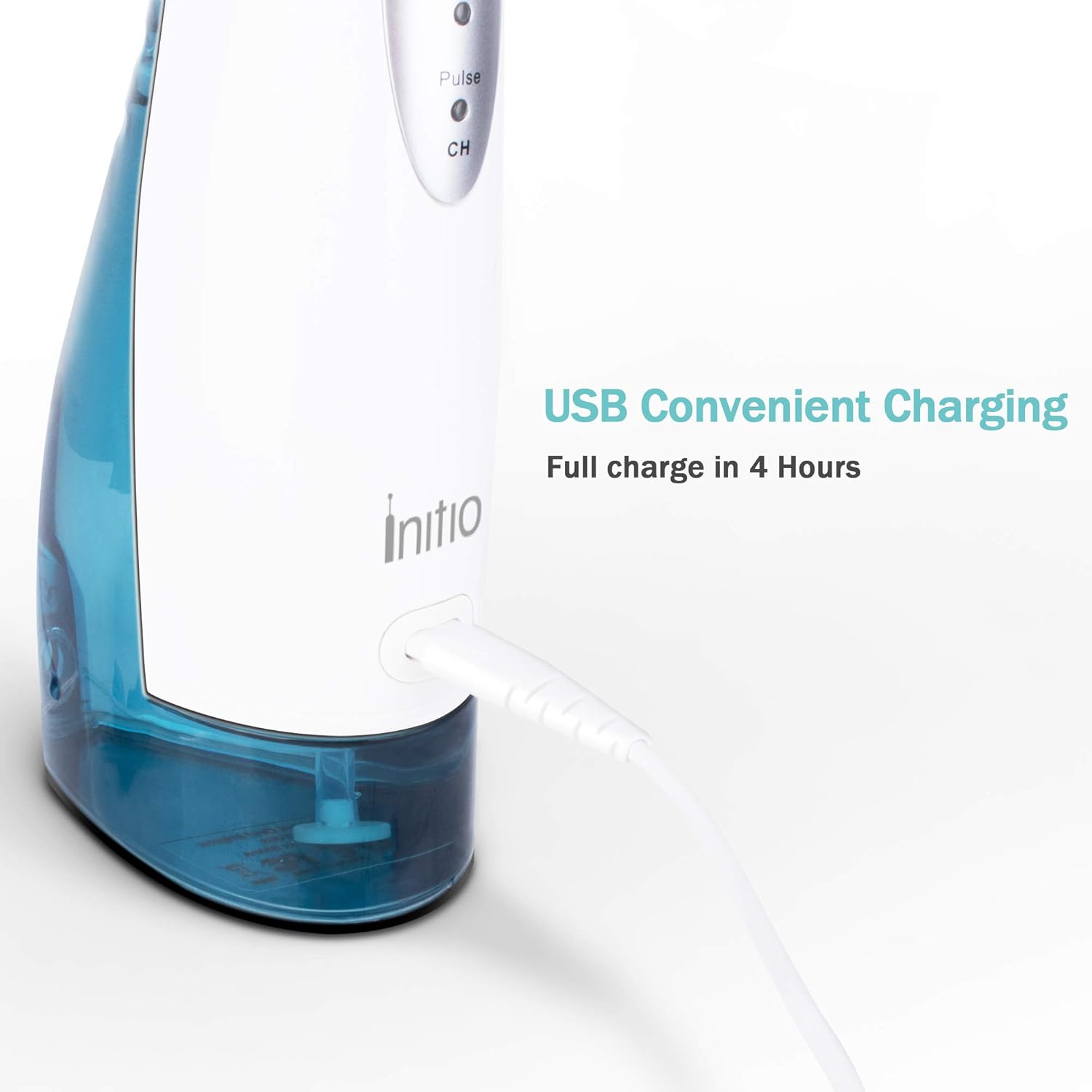 Initio Water Flosser 3 Modes, 300ML Cordless Dental Oral Irrigator, 3 Modes and 6 Jet Tips, IPX7 Waterproof with Travel Bag, Rechargeable Waterproof Teeth Cleaner for Home and Travel: Beauty