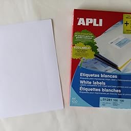 Apli Paper Ref. 2880 Etiquetas Adhesivas Rojo Flúor L/C A4: Amazon ...