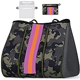 IBFUN Neoprene Bag, Large Multipurpose Beach Bag Neoprene Tote Bag with Inner Pocket for Women/Pool