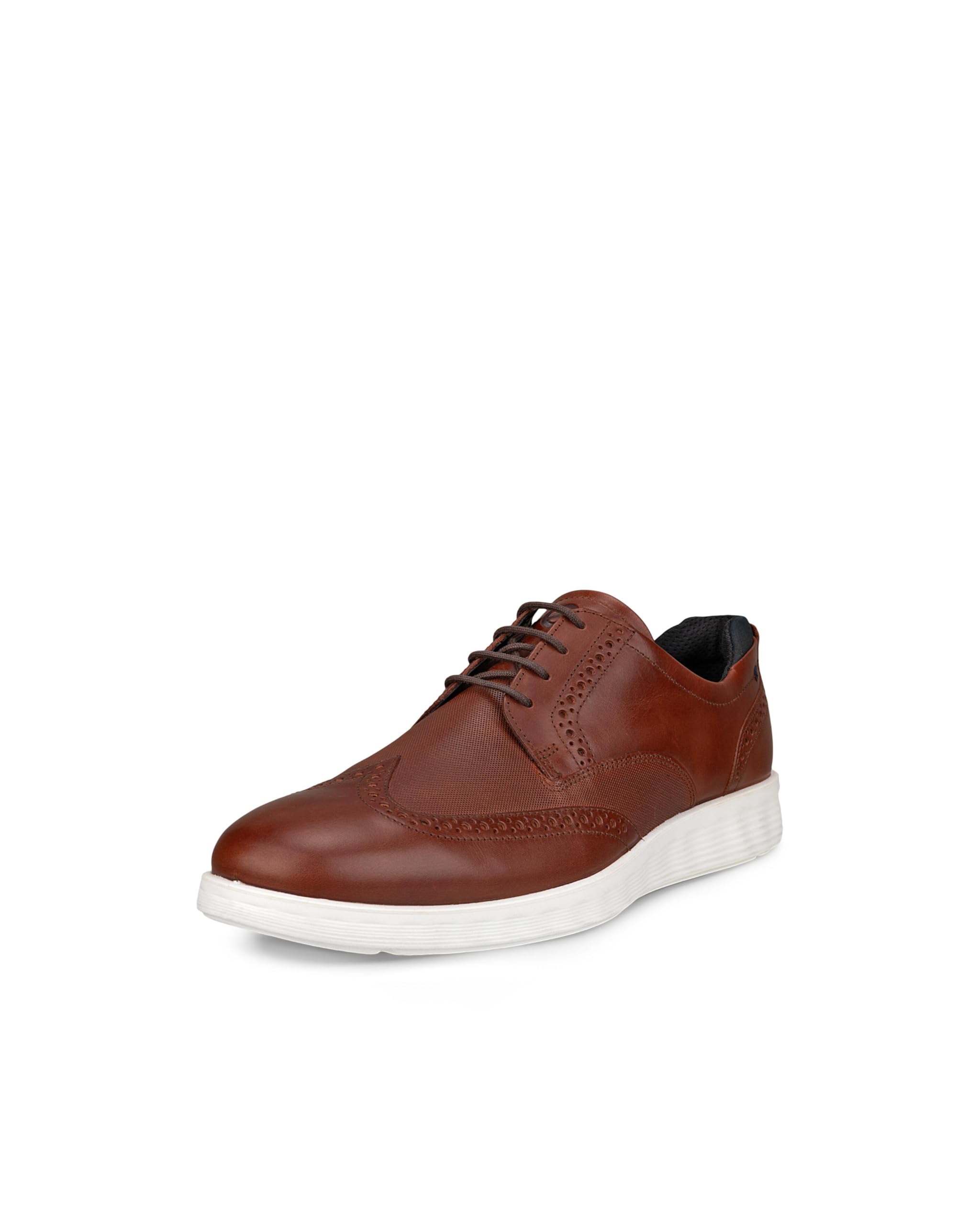 ECCO Men's S Lite Hybrid Apron Toe Tie Oxford, Cognac, on