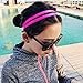 UPmall Sports Headband No Slip Grip Hairband Elastic Pullover 0.79 Inch Wide Double-straps Silicone Lined Sweatband