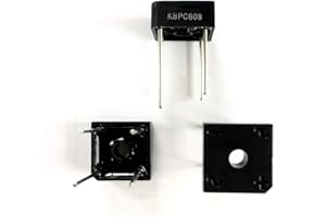 Todiys New 10Pcs for KBPC608 KBPC-608 KBPC608PBF 800V 6A DIP-4 Single Phase Silicon Bridge Rectifiers KBPC608-PBF