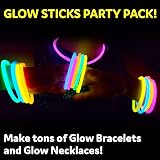 SHATCHI Glow Sticks 100Pcs 20cm Neon Party Accessories Kids Adults view 3