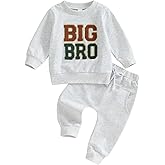 Ledy Champswiin Big Lil Bro Toddler Boy Clothes Long Sleeve Tops Pants Brothers Matching Outfits