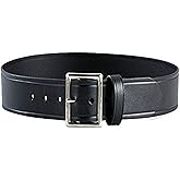 Aker Leather B07 Garrison Belt, Leather Duty Belt 1.75 Inch Width with Removable Chrome Center Bar Buckle, Made in USA