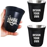 Custom Engraved Stainless Steel Espresso Cup - Perfect Personalized Gift for Groomsmen, Double Wall Insulated, 304 Stainless Steel, 80ml/160ml Demitasse Cups for Coffee, Whiskey, and More (80ml)