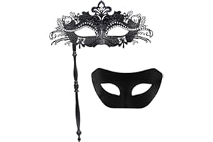IETANG Couple Mask Half Venetian Masquerade Ball Mask Party Costume Accessory
