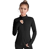 JOCMIC Girls Zip Up Jacket Horse Riding Shirts Kids Athletic Yoga Jackets Fall Winter Coats