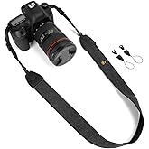 WANBY Camera Soft Shoulder Neck Strap with Quick Release Buckles for DSLR SLR