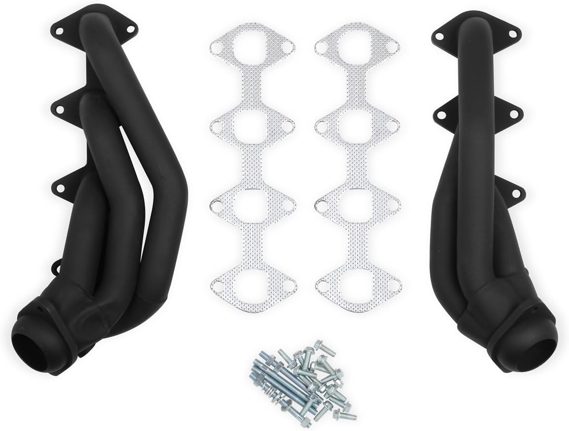 Flowtech 12125FLT Shorty Headers - Black Painted