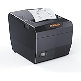 Rongta POS Receipt Printer, 80mm Thermal Printer with USB/Serial/Ethernet and Auto Cutter for Kitchen and Retail Use, Cash Drawer Support for Windows/Mac/Linux (RP327)