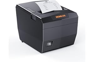 Rongta POS Receipt Printer, 80mm Thermal USB Receipt Printer with Auto Cutter, Cash Drawer Support, USB/Serial/Ethernet for W