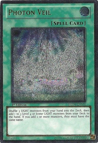 Yu-Gi-Oh! - Photon Veil (PHSW-EN050) - Photon Shockwave - Unlimited Edition - Ultimate Rare