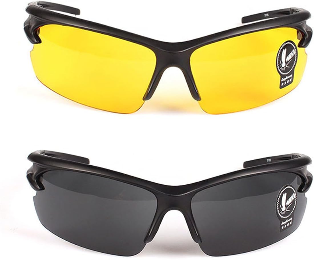 Lunettes De Conduite De Nuit Unisexe - Protection UV400 - Monture Noire - Neuf Avec étiquettes