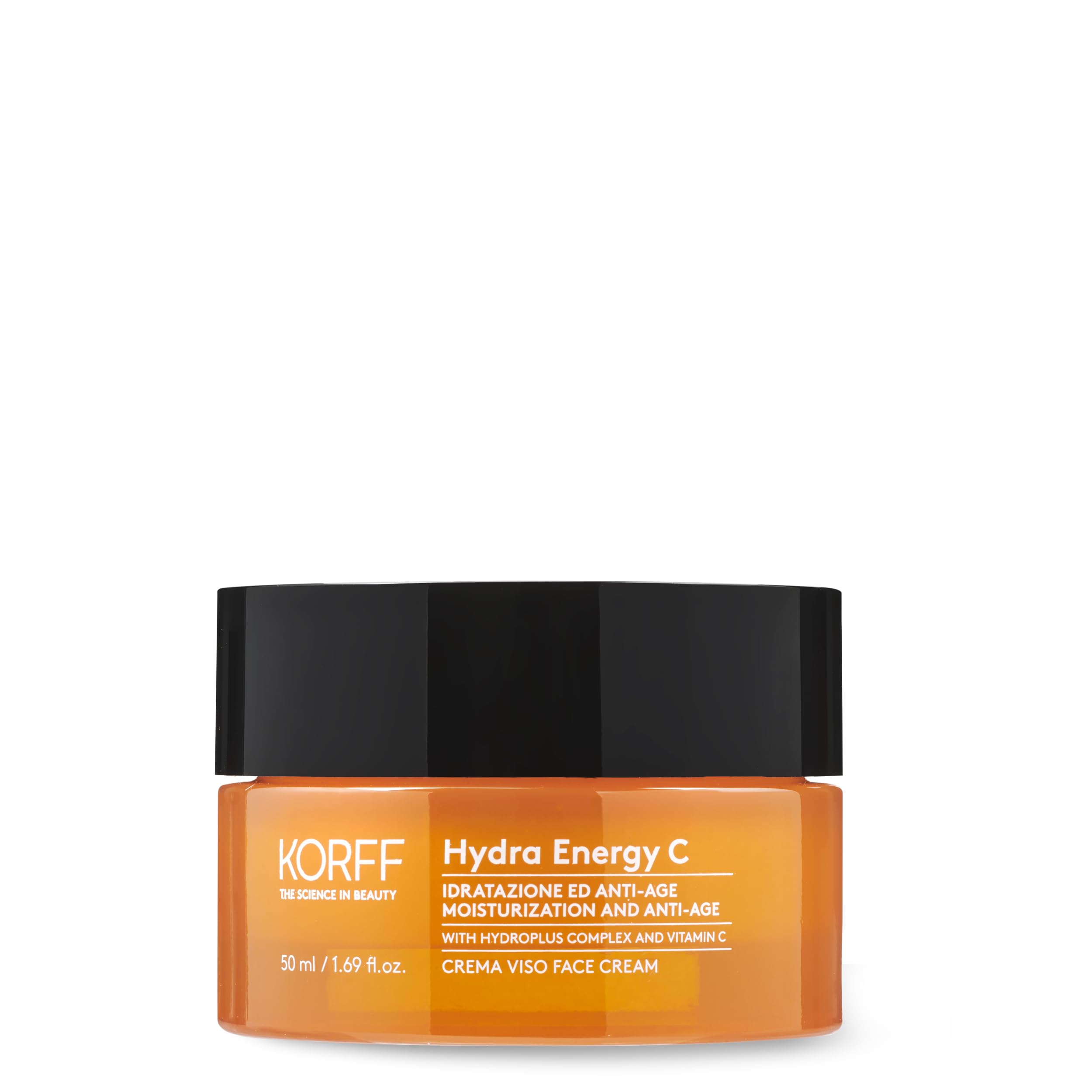 Korff Hydra Energy C Face Cream with Hydroplus Complex, Moisturising Formula with Hyaluronic Acid for Dry Skin, 50 ml