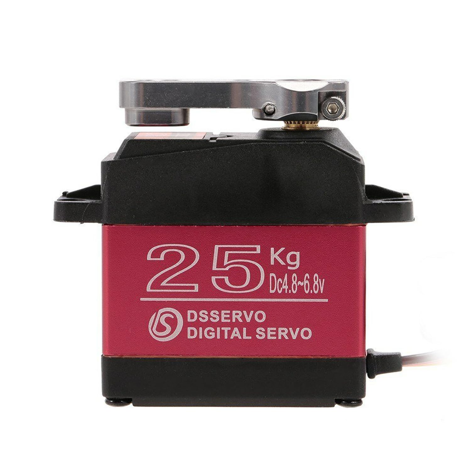 ZOSKAY Servo High Torque Metal Gear Standard Digital Servo 25KG/0.13S 6.8V for 1/8 1/10 RC Cars (Control Angle 180)