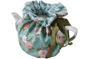 BAOZOON Tea Pot Cosy Cotton Vintage Printed Tea Cozy for Teapots Dust Cover Insulated Kettle Cover Breakfast Warmer for Home Kitchen Decorative Accessories
