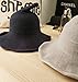 Luoke Women Summer Witch Cotton Sun Hat Foldable Costume Ball Hat Cap (Black)