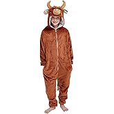 ABENCA Kids Onesie Animal Girls Costume One Piece Pajamas Sleepwear Cosplay Halloween Christmas