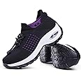 Women's Walking Shoes Sock Sneakers - Mesh Slip On Air Cushion Lady Girls Modern Jazz Dance Easy Shoes Platform Loafers