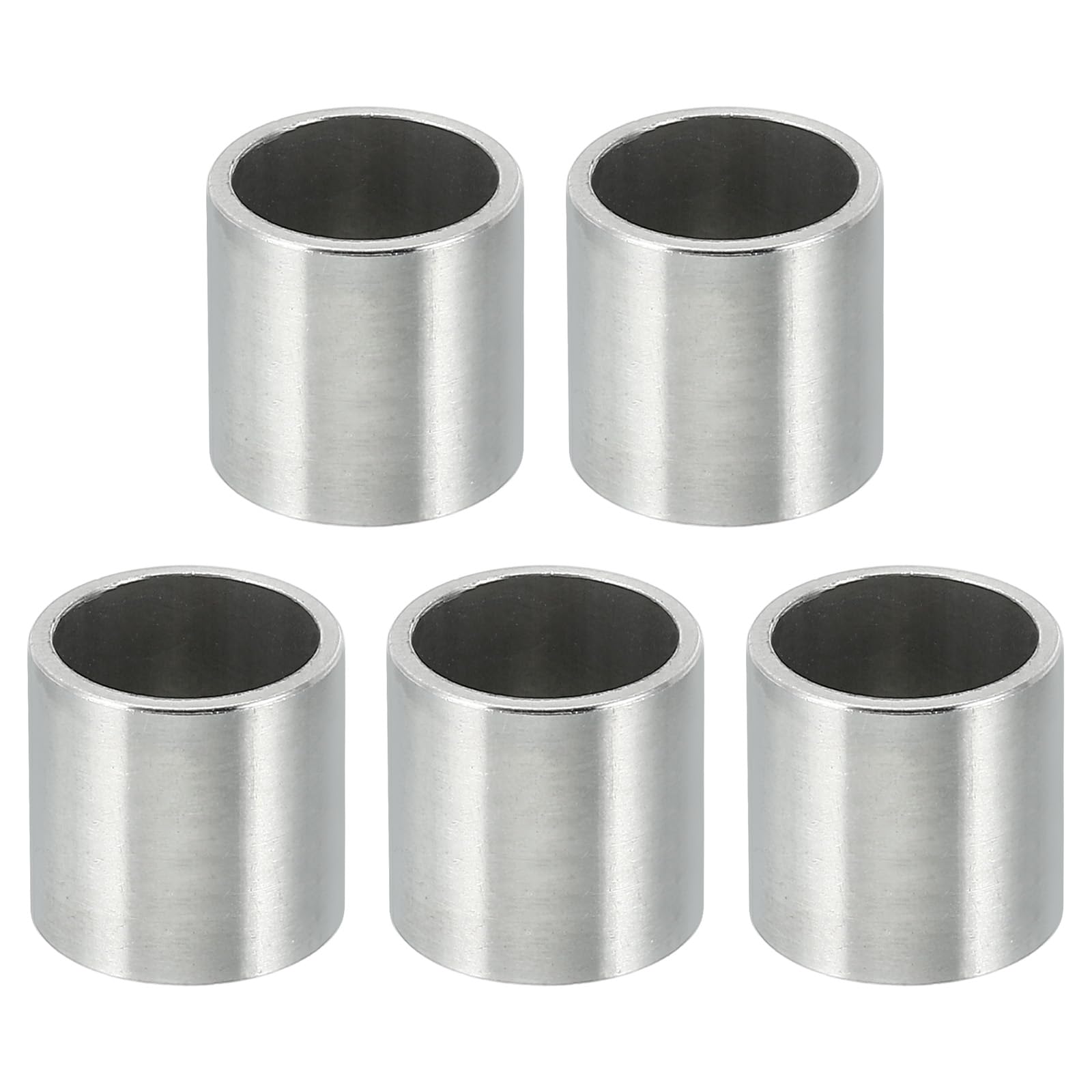 PATIKIL M10 Stainless Steel Spacers, 5 Pcs Metal Spacer Stainless Steel 10.2mm ID x 12mm OD x 12mm L Spacer Screw Standoff Round for 3/8" M10 Screw Bolts