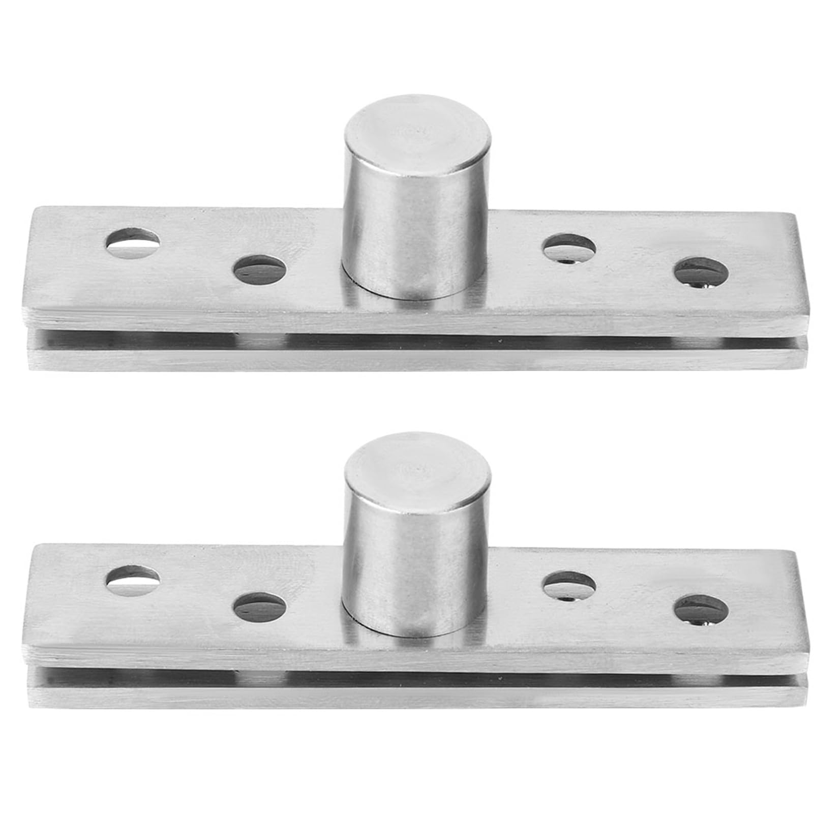 Garosa 2 Pack 360 Degree Rotation Door Hinges, Stainless Steel Concealed Pivot Hinges 75x17mm Up Down Shaft Door Window Cabinet Hinge Hardware(Central Pivot),Fastener