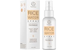 PSALMONICA Rice Water for Hair Growth, Hair Growth Serum with Rosemary Oil, Rice Water Spray for Women and Men. (White Rice) (White)