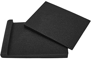 Studio Monitor Isolation Pads – High-Density Acoustic Foam Set for 5-inch and 6-inch Speakers, Angled Design for Adjustable H