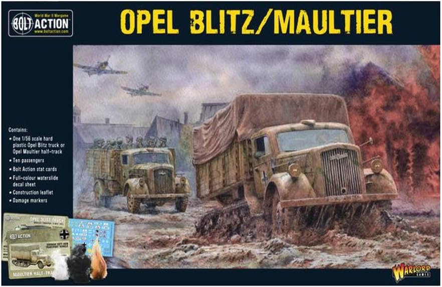 Opel Blitz/Maultier 1:56 / 28mm Plastic Scale Model For Bolt Action by Warlord Games - Highly Detailed World War 2 Miniature