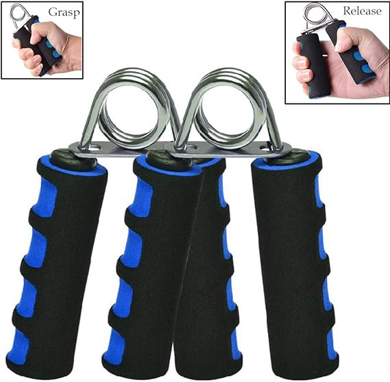 RAYDOSOM 2pcs Hand Grip Exerciser Tool (25Kg), A shape Foam Handle Hand
